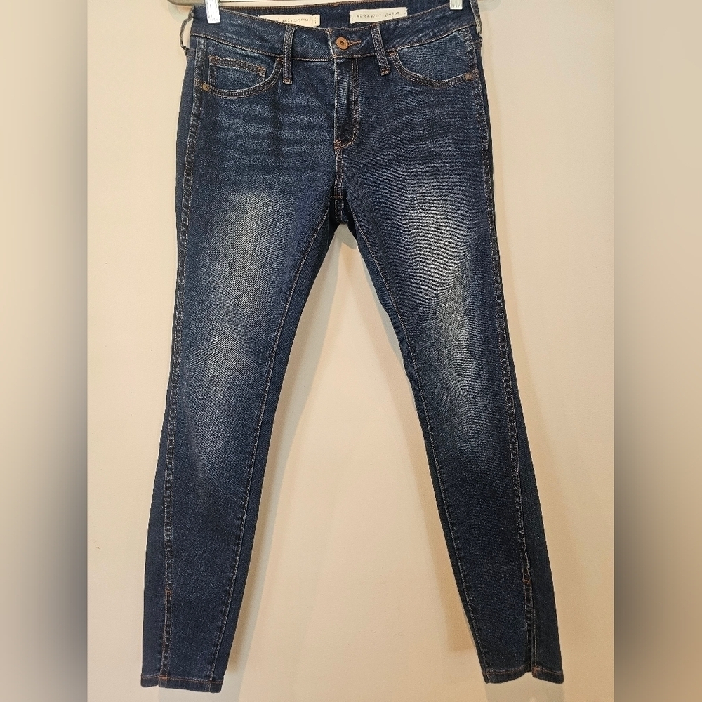Pilcro and The Letterpress Anthropologie Mid-Rise Skinny Jean •Size 28• No Holes